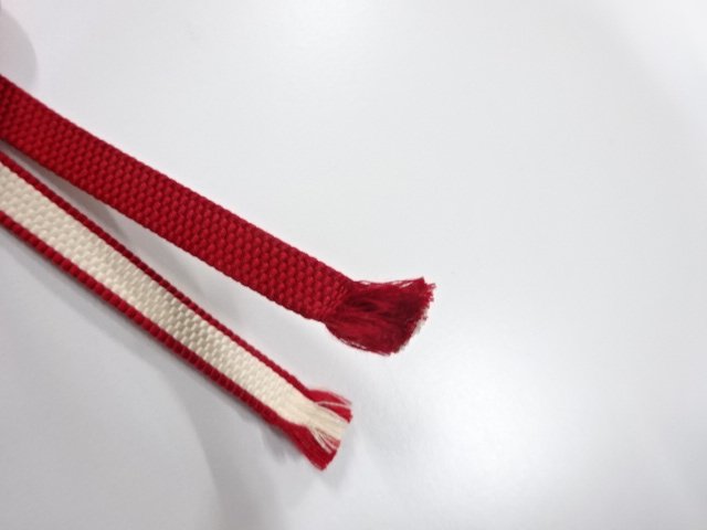  アンティーク　正絹　帯留め用　手組三分紐